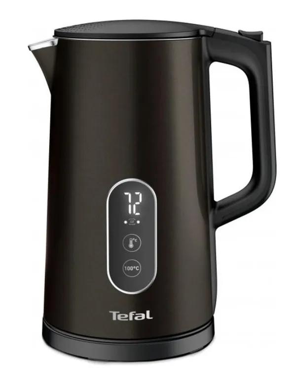 Электрочайник Tefal Digital 1.7л, с двойными стенками, 5 темп.реж, черный