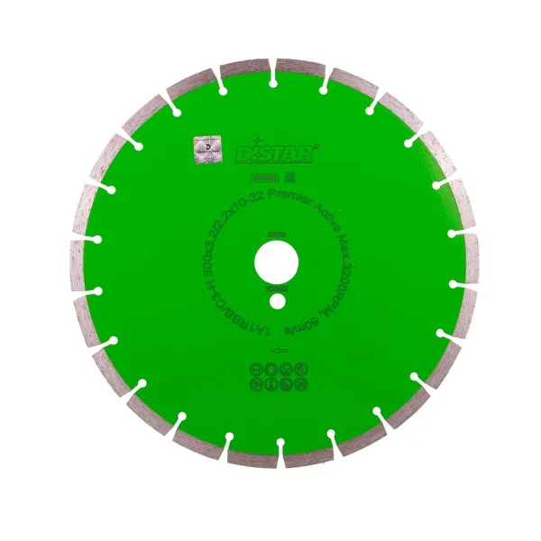 Круг алмазний відрізний Distar 1A1RSS/C3-H 300X25,4 Premier Active фото №1