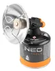 Обогреватель газовый туристический Neo Tools, 92г/час, картриджный, регулятор, пьезоподжиг, черный цена в Украине