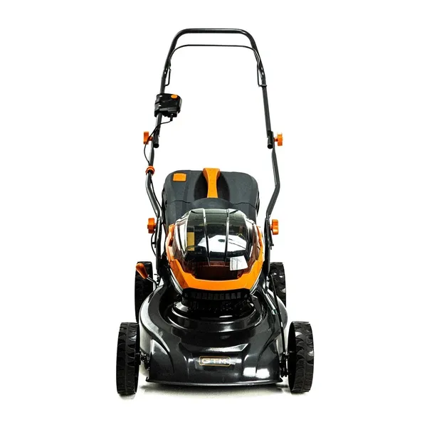 Купить Газонокосарка акум. BLM42, 2*18В, ширина захвату 42см, висота скош. 25-75мм, травозбірник 45л, несамохідна, КАРКАС (без АКБ і ЗП)