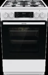 Плита Gorenje комби, 62л, 50x60см, дисплей, IconLed,эмалированные, белый