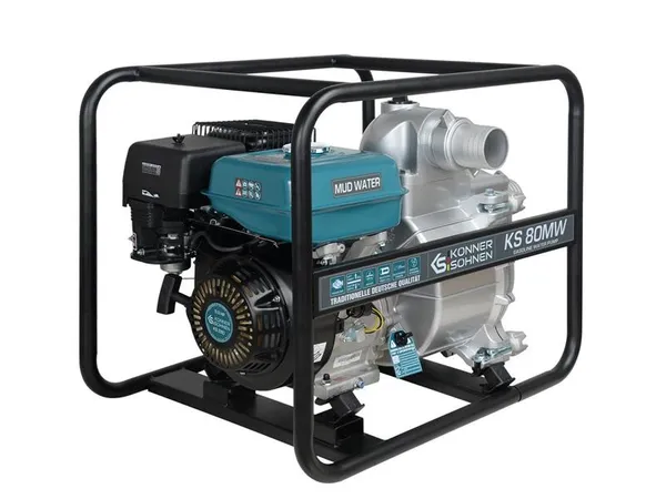 Мотопомпа бензиновая Konner&Sohnen KS 80MW 1000л/мин 9.0л.с 60кг
