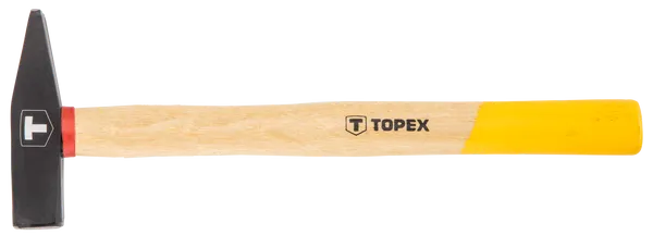 Молоток слесарный TOPEX, 200г, рукоятка деревянная