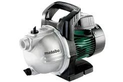 Насос садовий Metabo P 2000 G, 450 Вт, 2 куб/год, висота подачі 30м, всмоктування до 8 м, 7.6 кг фото