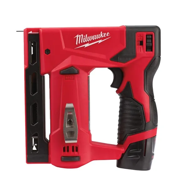 Купить Степлер акумуляторний MILWAUKEE, M12 BST-202X (+ заряд.пристрій, 2 акум.X 2Аг, HD кейс)