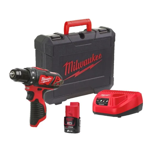 Дриль-шурупокрут MILWAUKEE M12 BDD-201C (АКБ+ЗП)