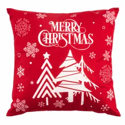 Подушка декор. ARDESTO Christmas 45х45см, 100% полиэстер, красный фото