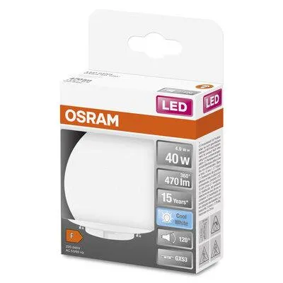 Лампа светодиодная OSRAM LED STAR, 4.9W, 470Lm, 4000K, GX53