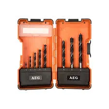 Набір свердл по дереву AEG (35шт) (3-10мм), пластиковий кейс фото