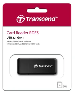 Кардридер Transcend USB 3.1 Type-A > microSD/SD Чёрный фото