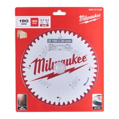 Диск пиляльний PFTE THIN KERF MILWAUKEE, O190х30х2,1мм, 48 зуб. фото