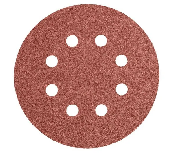 Круг шлифовальный GRAPHITE, 5шт, на липучке, 125мм, K100