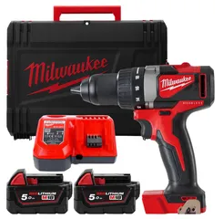 Дриль-шурупокрут акумуляторний MILWAUKEE, M18 BLDD2-502X, 82Нм (+ заряд.прис., 2акум. Х5Аг, HD кейс) фото