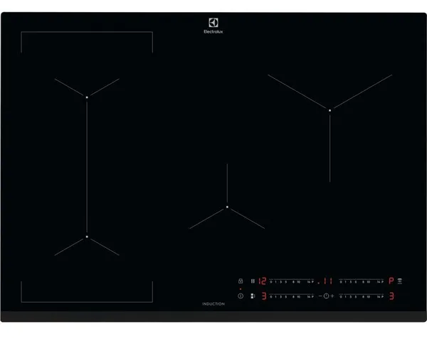 Варочная поверхность Electrolux индукционная, 71см, расширенная зона, Hob2Hood, черный