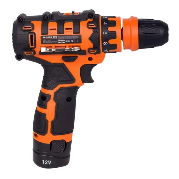 Купить Шурупокрут-дриль Tekhmann TCD-12/2 DFR 12В 2х2А·год 20Нм 350·1500об·хв 1.1кг