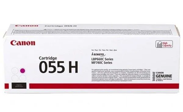 Картридж Canon 055H MF742/744/746, LBP663/664 Magenta (5900 арк)