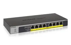 Коммутатор NETGEAR GS108LP 8xGE PoE, 60Вт, Неуправляемый фото