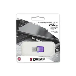 Накопичувач Kingston  256GB USB 3.2 Type-A + Type-C DT microDuo 3C R200MB/s фото