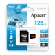 Карта пам'яті Apacer microSD 128GB C10 UHS-I U3 A2 R100/W80MB/s + SD