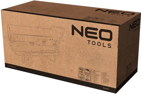 Тепловая пушка Neo Tools дизель/керосин, 50 кВт, 1100м3/час фото №9