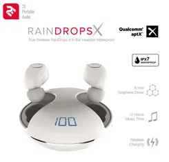 Наушники 2E RainDrops Х True Wireless Waterproof Mic White фото