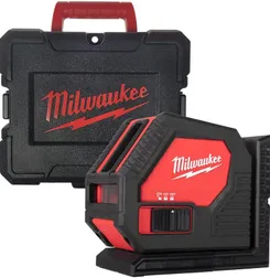 Нівелір лінійний лазерний на батарейках MILWAUKEE, CLL-C (кейс) фото