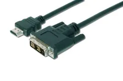 Кабель HDMI > DVI-D (M/M) DIGITUS, 2м, чорний фото