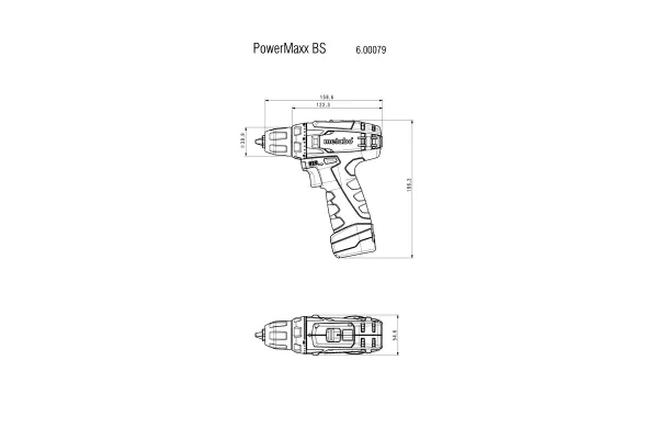 Шурупокрут-дриль акумуляторний Metabo BS 12В 1x2А·год 17·34Нм 0-360·0-1400об·хв сумка 0.95кг замовити