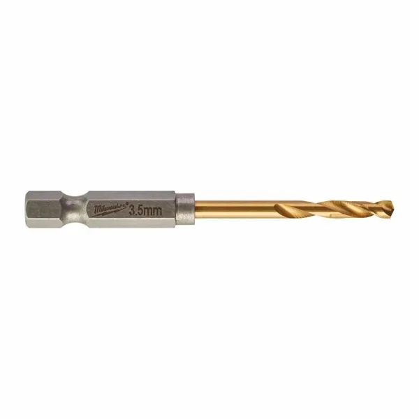 Свердло по металу Milwaukee RedHEX HSS-G TiN, 3.5х25х69мм, 2шт
