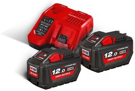 Енергокомплект MILWAUKEE, M18 HNRG-122 (+ заряд.пристрій, 2 акум. M18 HB12(12Аг), 1акум. M12 B6(6Аг) ціна в Україні