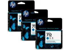 Картридж HP 712 DesignJet T230/T630/T650 Cyan 3-Pack 29-ml фото