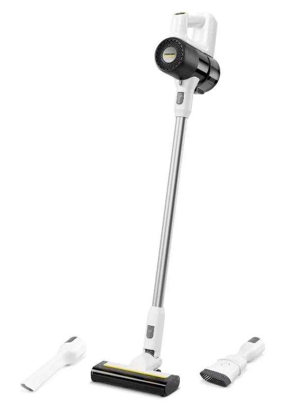 Пылесос Karcher беспроводный KVA 2, конт пыль -0.6л, автон. раб. до 40мин, вес-2.06кг, белый