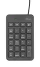 Клавіатура мембрана Trust Xalas USB-A Numeric Keypad 23Key, USB-A, чорний