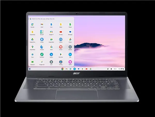 Ноутбук Acer Chromebook Plus CB515-2H 15" FHD IPS, Intel i5-1235U, 16GB, F512GB, UMA, ChromeOS, серый