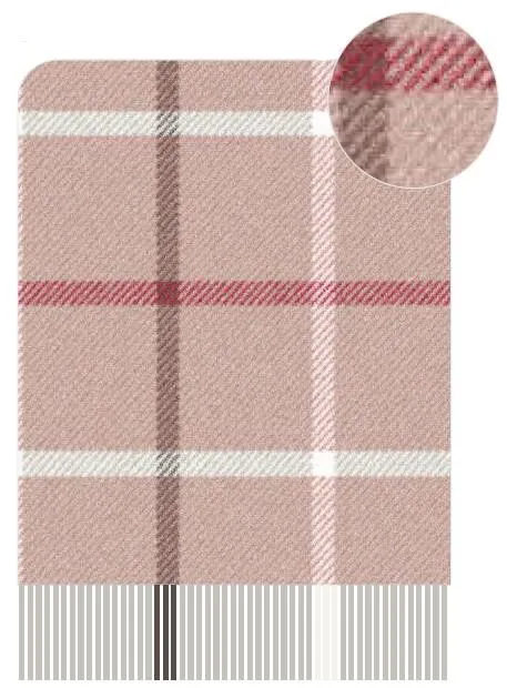 Плед ARDESTO Leonardo Alpina, 140x200 см, 100% шерсть, розовый