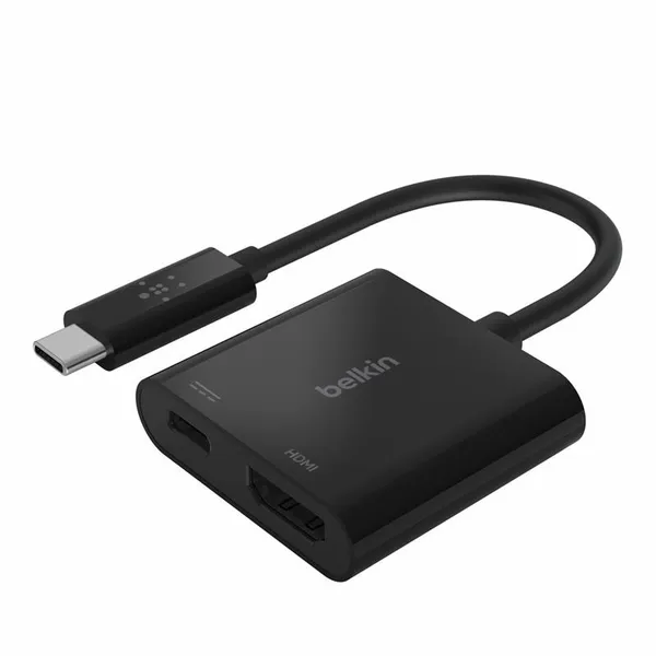 Адаптер Belkin USB-C > HDMI 60Вт PD, чорний