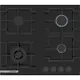 Варочная поверхность Bosch газ на стекле, 60см, чугун, черный