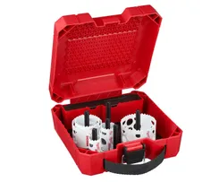 Набір коронок Bi-Metal HOLE DOZER MILWAUKEE, (діаметри 25/32/40/54/68/76мм) (10шт), пластиковий кейс фото