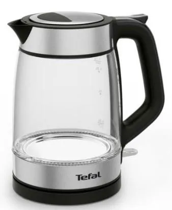 Электрочайник Tefal Glass Kettle 1.7л, стекло, с подсветкой, серебристо-белый