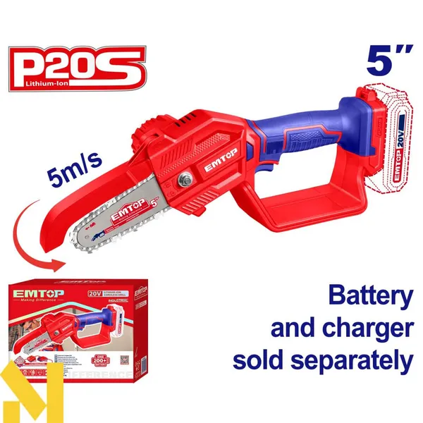 Мини-пила аккумуляторная EMTOP ELGA2058 (без АКБ и ЗУ)