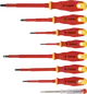 Отвертки TOPEX, набор 8шт, диэлектрические, тестер напряжения, SL,PH, сталь CrV