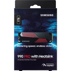 Накопичувач SSD Samsung M.2 1TB PCIe 4.0 990PRO + радіатор фото