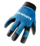 Перчатки рабочие GRAPHITE, синтетическая кожа, фиксация запястья, р.10/, черно-голубые купить в Украине