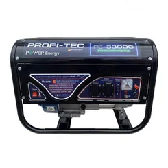 Генератор бензиновый 3.3 кВт макс, AVR, медная обмотка Profi-tec PE-3300G фото