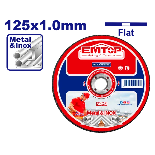 Відрізний диск EMTOP EACD101251, 125х1.0 мм