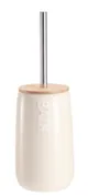 Набор щетка для унитаза с подставкой ARDESTO Prestigio 12.2x35.2см, доломит, нержавеющая сталь, бамбук, бежевый