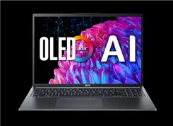 Ноутбук Acer Swift Go 16 SFG16-72 16" 3.2K OLED, Intel U7-155H, 32GB, F1TB, UMA, Lin, сірий фото