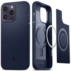 Чохол Spigen для iPhone 14 Pro Max, Mag Armor MagFit, Navy Blue фото