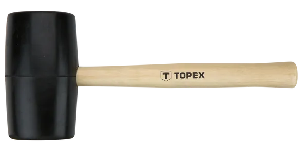 Киянка гумова TOPEX 900г 72мм руків'я дерев'яне