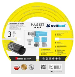 Набір для поливу Cellfast PLUS 1/2”, 25м з зрошувачем та комплектом для підключення фото